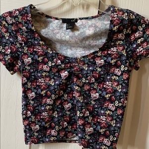 Floral crop top